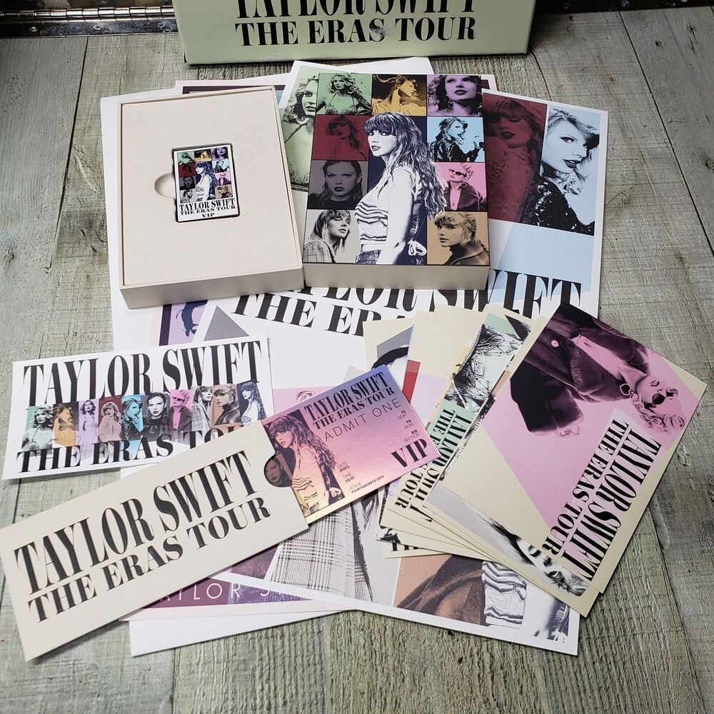 Taylor Swift The Eras Tour VIP Box Set Memorabilia Posters Collectibles Souvenir